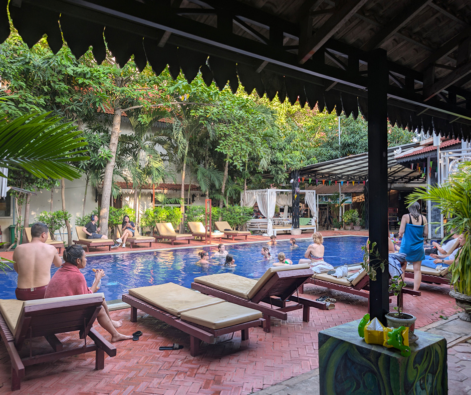 garden village guesthouse swimming pool